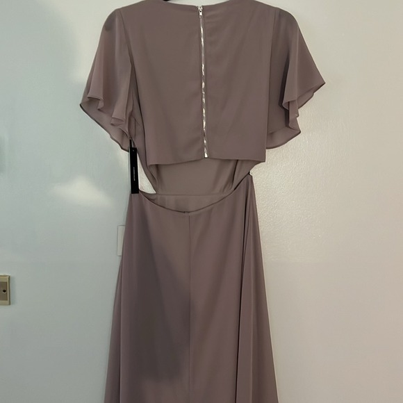 Lulus Garden Bliss Dusty Lavender Cutout Flutter Sleeve Maxi Dress Woman's S - Picture 8 of 8